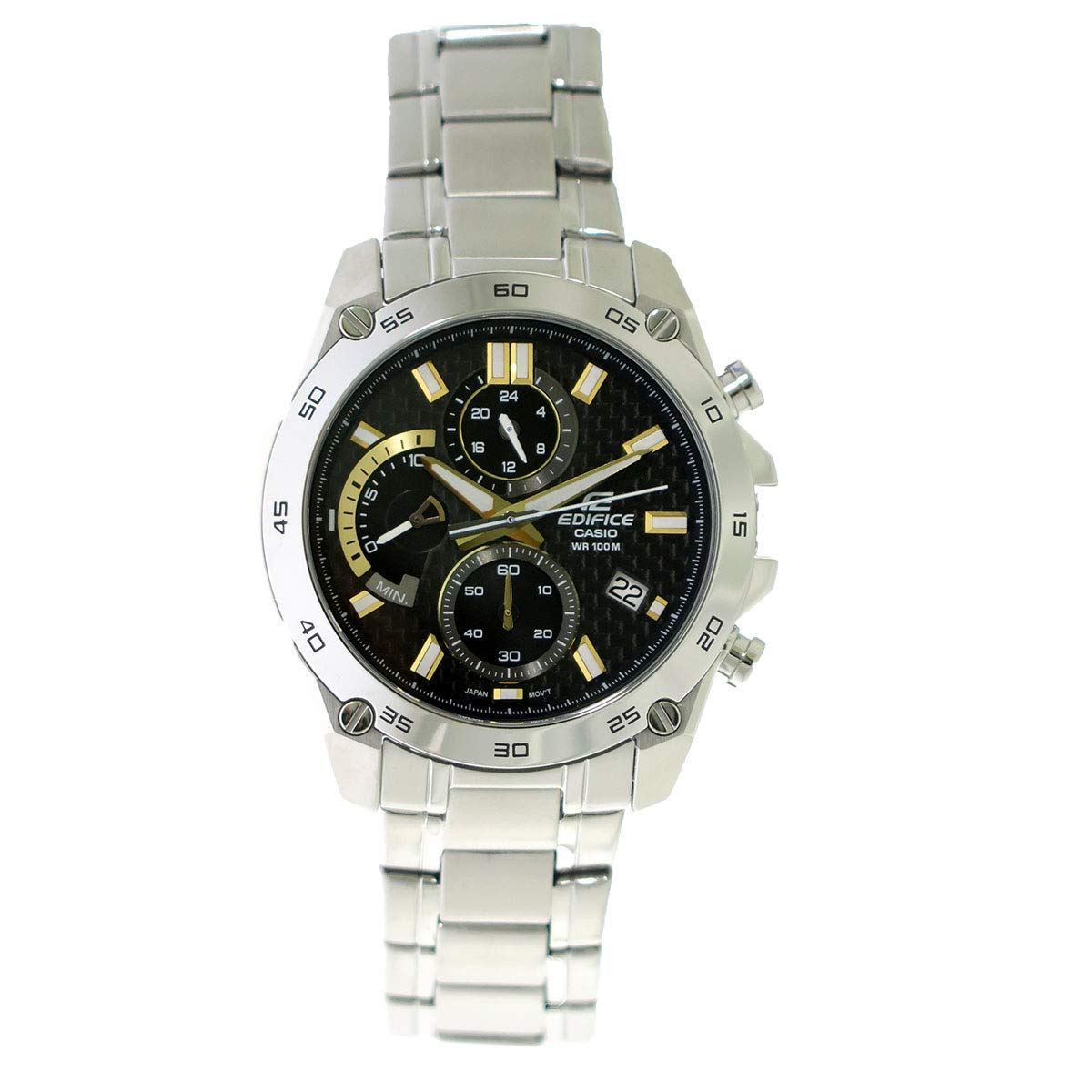 

Кварцовий годинник EDIFICE Chrono Black x [Casio] Чоловічий EFR-557CD-1A9 золото/срібло [елемент]