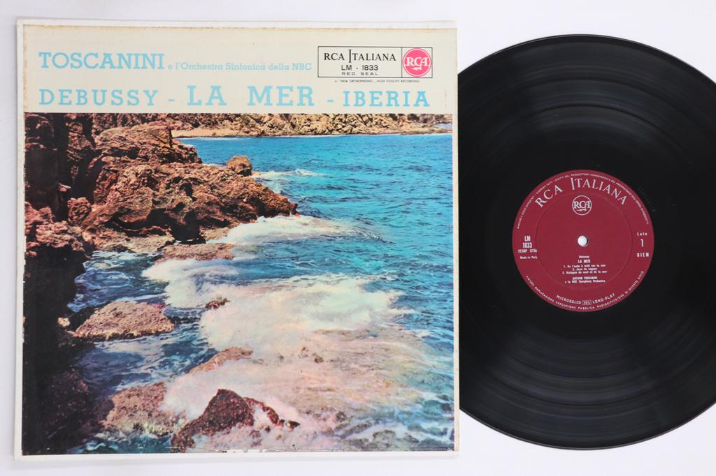 LP Record ARTURO TOSCANINI, NBC SYMPHONY ORCH - Debussy La Mer / Iberia LM1833 RCA ITALIANA Italy Classical Used