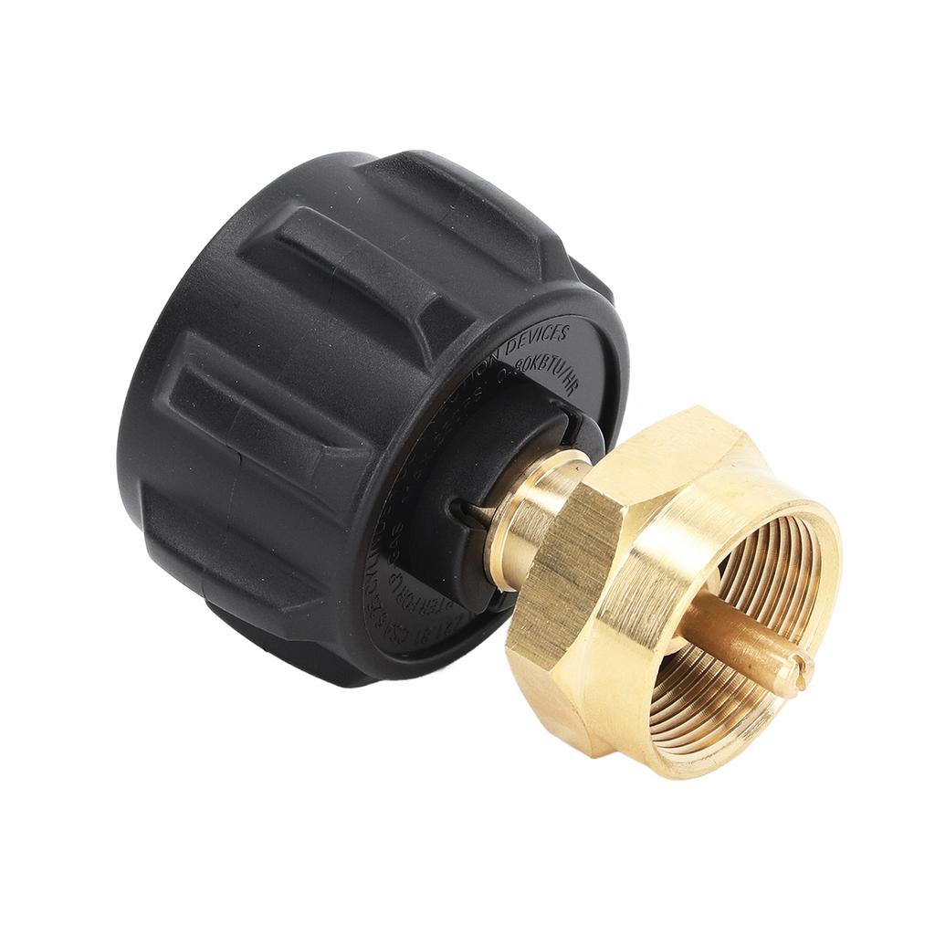 Adaptor de reumplere QCC1 Supapă de reglare Cuplaj de rezervor din alamă pentru butelia de gaz propan de 1 lb