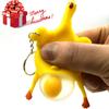 Squeeze Tricky Novelty Gadgets Halloween Gift Pranks Chickens Lay Eggs Keychain Funny Vent Toys