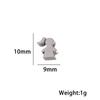 Stainless Steel Mirror Surface Small Hole Bead Pendant Charm for DIY Necklace/Bracelet