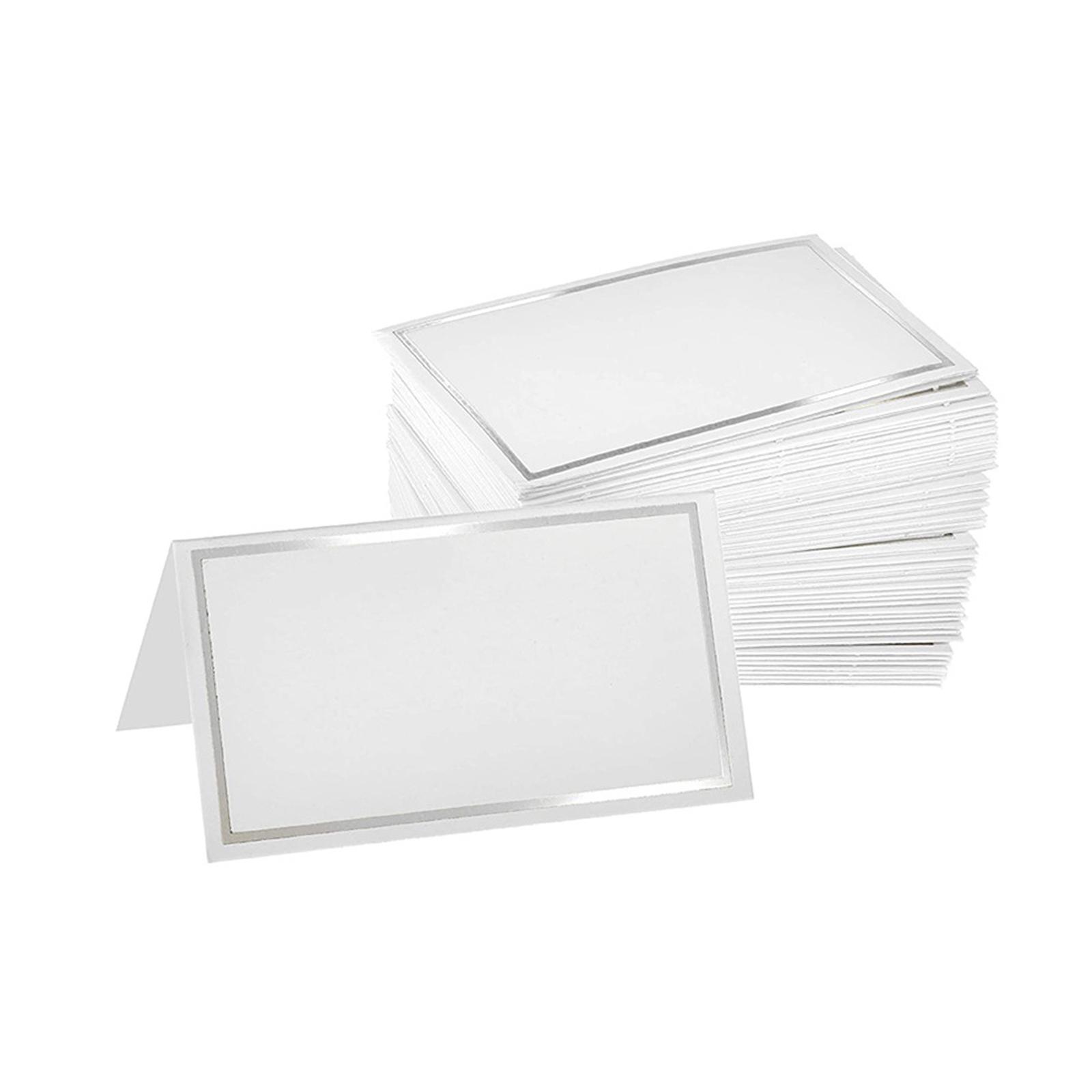 

100x пустых карточек для рассадки гостей, многофункциональных карточек для палаток, именных карточек для рассадки гостей, благословляющих открытки своими руками для приема, помолвки, свадьбы, вечеринки, ужина серебряный