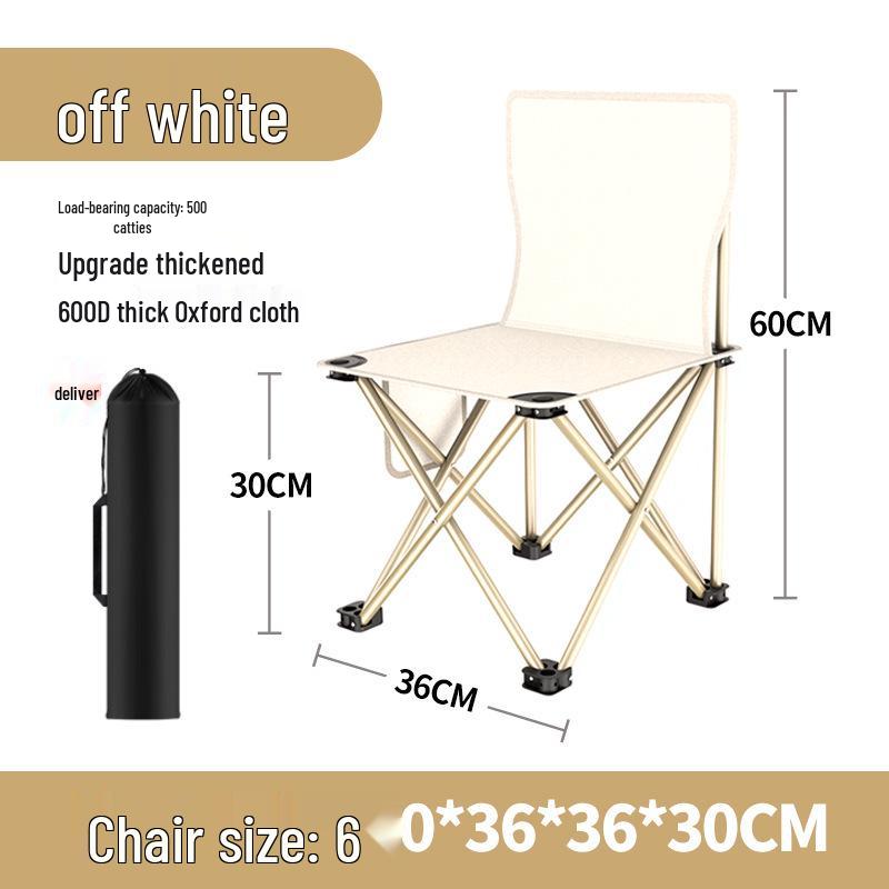 Portable Outdoor Folding Stool - Compact Camping and Fishing Chair for Art Students