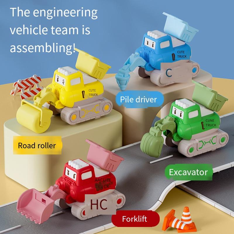 1PC Children's Toys 4WD Off-road Vehicle Tipping Bucket Stunt Car Model Play Stall Toys