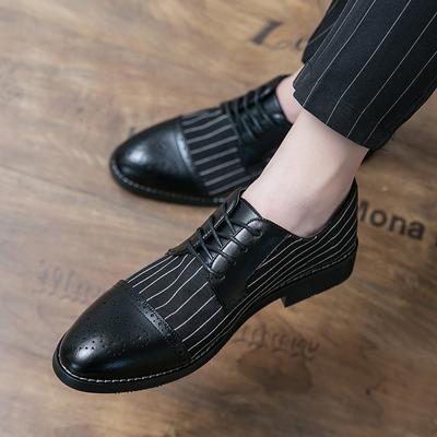 Fashion Luxury Brand Men Leather Shoes Men's British Brogue Dress Shoes New Arrival Formal Business Oxfords Shoes for Men Wedding Party