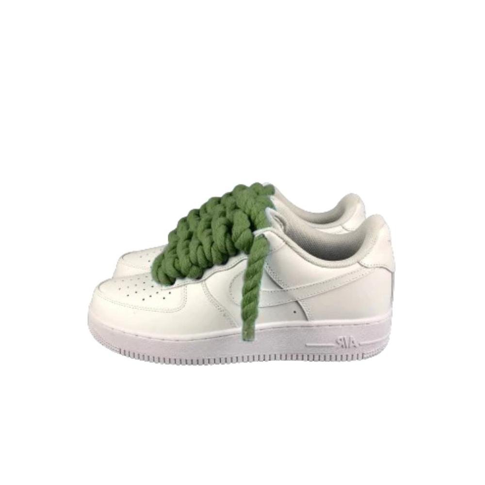 Nike Air Force 1 Custom Lacet Corde Kaki