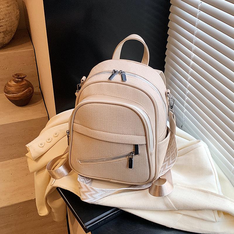 Large Capacity Backpack Women's New Fashion Portable Student Schoolbag High-end Leisure Travel Backpack