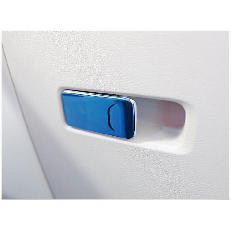 For Jeep Renegade 15-2023 Blue Titanium Co-Pilot Storage Box Handle Cover Trim