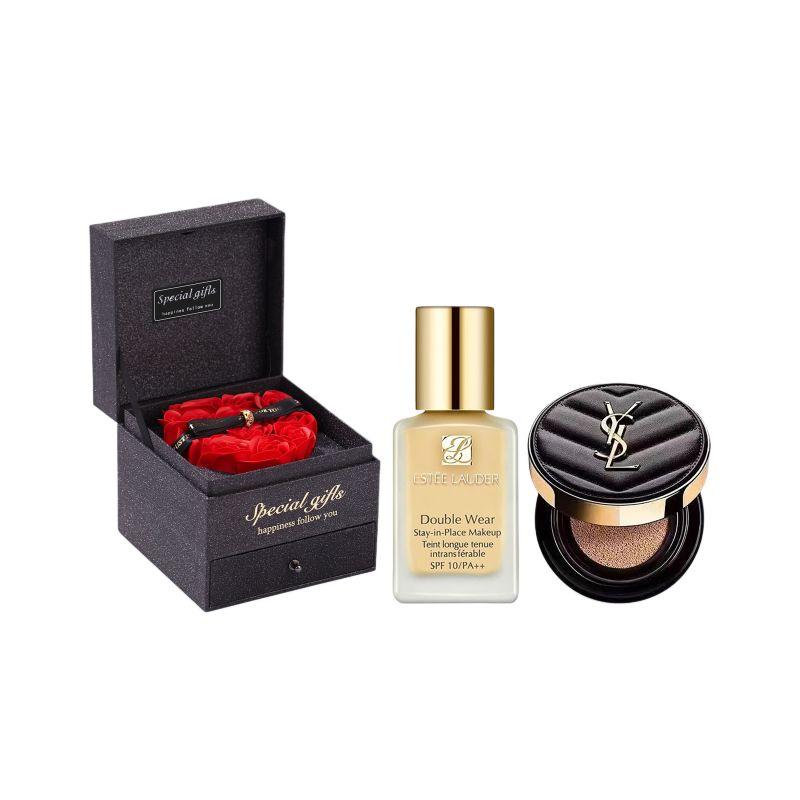 

ESTEE LAUDER Премиальный матовый черный розовый бокс Наборы для макияжа Контроль жирности Стойкий Скрывающий Нежный