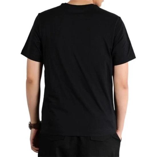 Nike Men's Black Crew Neck Logo Pullover Breathable Short-Sleeve T-Shirt BV7679-010