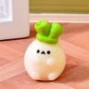 Cute Tiny Vegetables Resin Miniature Ornament Cartoon Scallion Figurine for DIY Dollhouse Fairy Garden Landscape Desk Office Decor