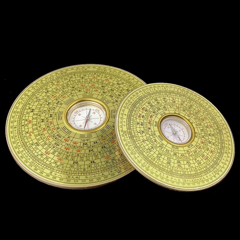 Decorative Chinese Ancient Compass with Fine Workmanship Alloy Material for Indoor Outdoor Use Vintage Style Direction Tool Chic