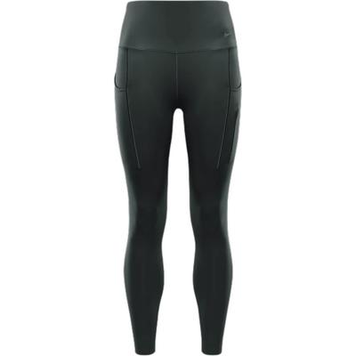 Nike Dámské sportovní legíny Go Quick-Dry s vysokým pasem, jednobarevné, délka ke kotníkům, přiléhavé, Zelená Černá DQ5640-338