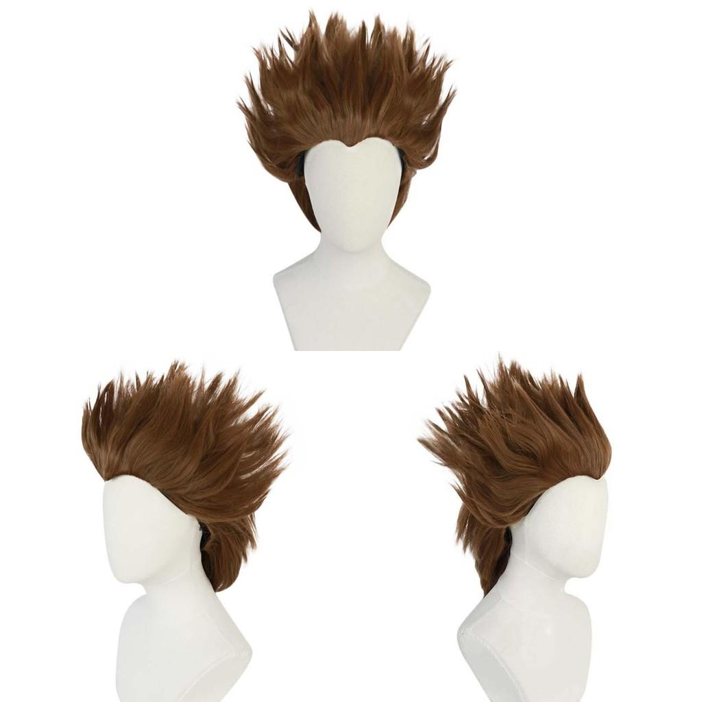 Cosplay Wig Brown Short Hair With Hightemperature Silk For Scene Role Play