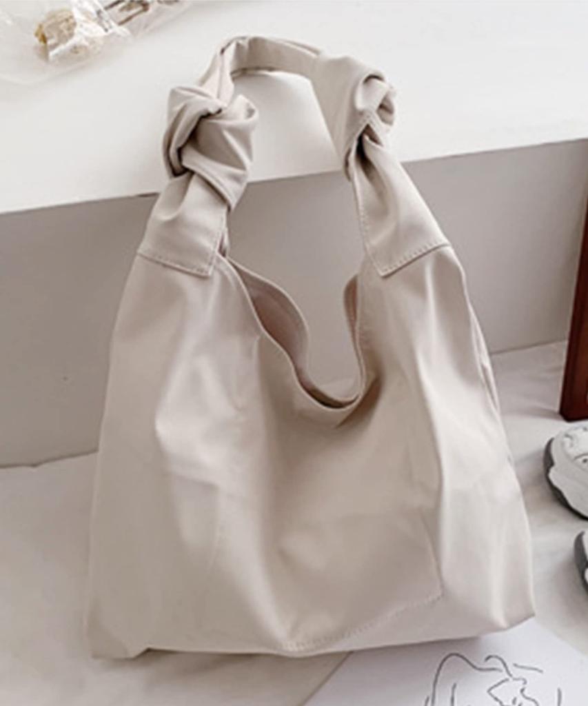Women's Tote Bag, Shoulder Bag, Nylon Bag, Handbag, Shoulder Bag, Crossbody Bag, Korean Style (beige)