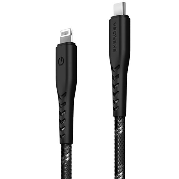 ENERGEA Nyloflex USB-C - Lightning C94 MFI cable 1.5m black/black