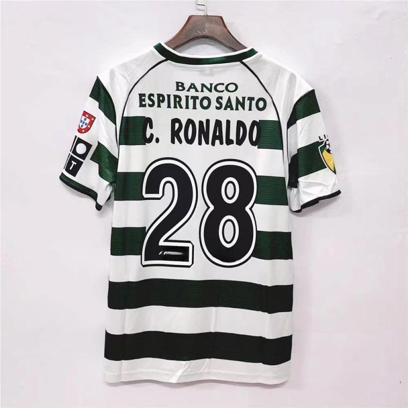 Portugal Retro Jersey Lisbon Athletic No. 7 Ronaldo National Team Club Commemorative Football Jersey Top