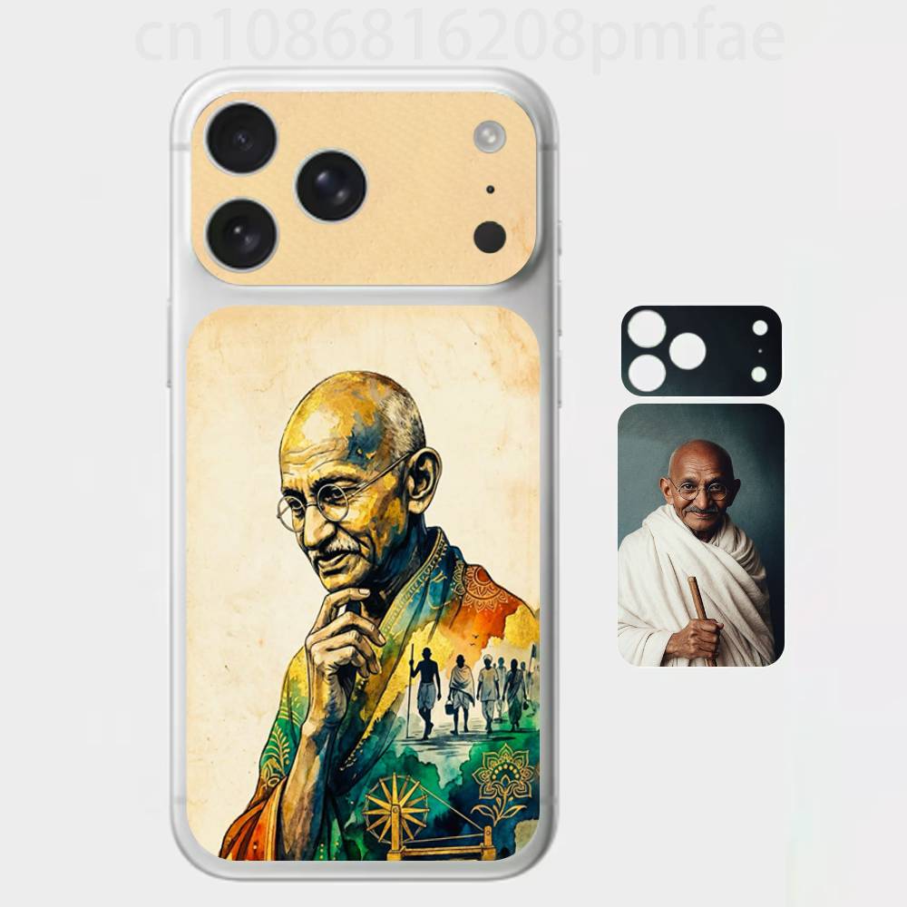Mahatma Gandhi Premium Skin Wrap for iPhone 17 Pro/Max, Back Frame Camera Protective Decal (Not Case) iPhone17pro