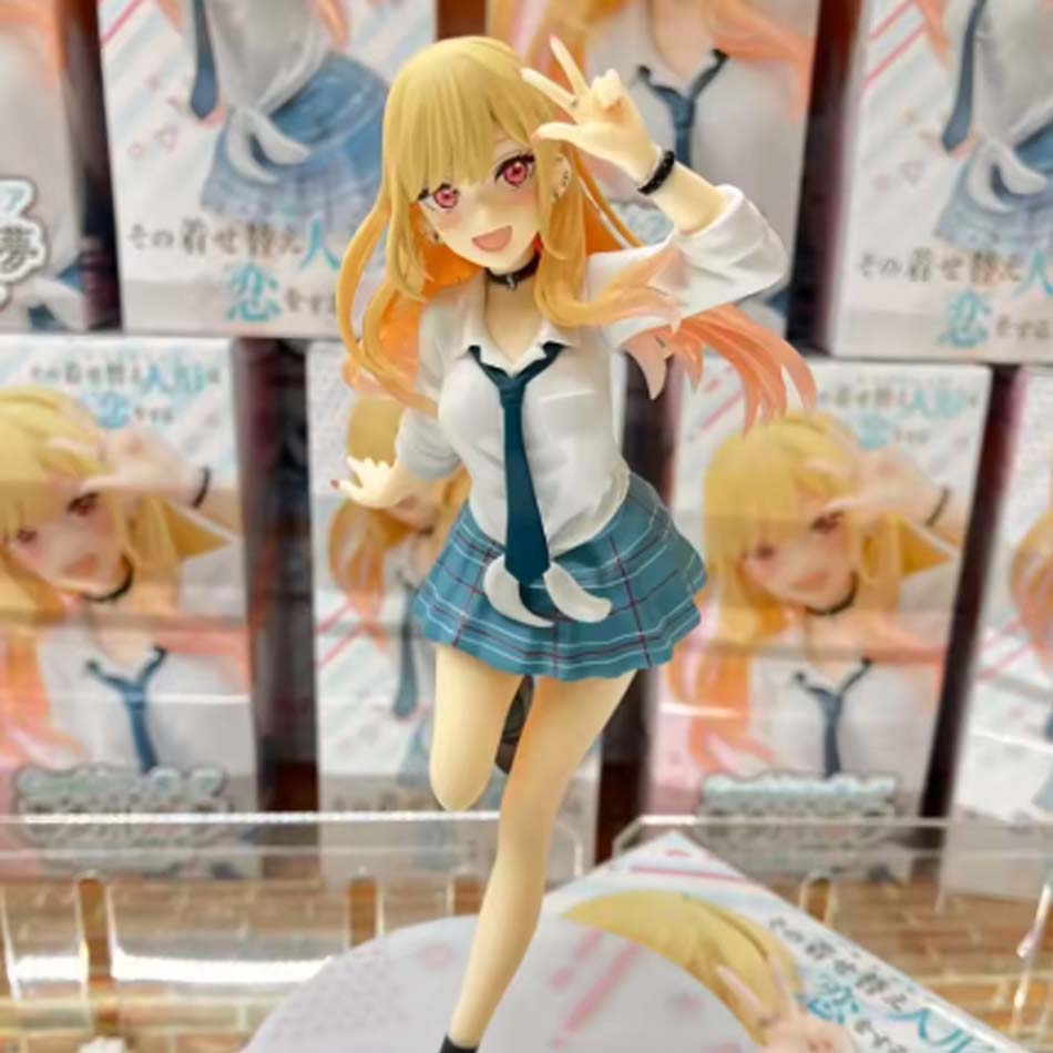 My Dress-Up Darling Marin Figure, Anime School Uniform Style Action Figure, Collectible PVC Model Doll, Desktop Ornament Gift
