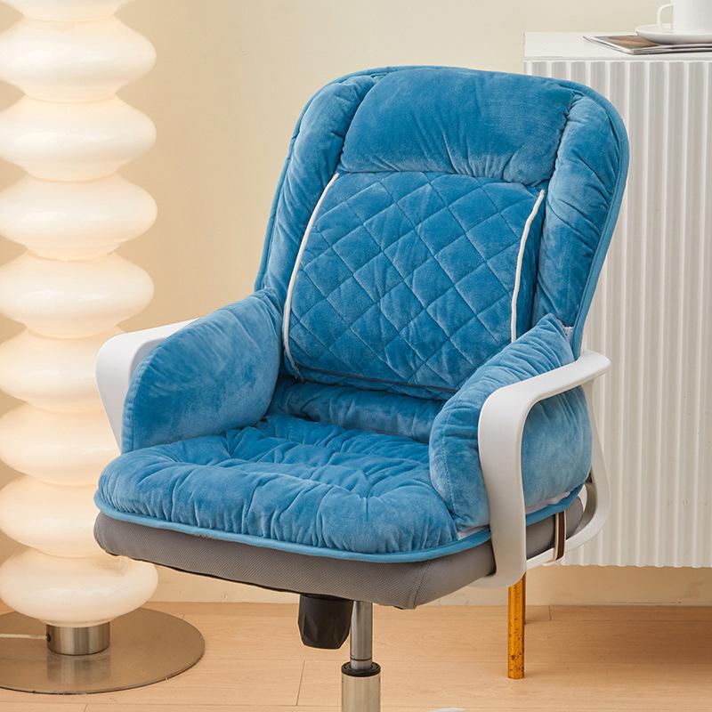 45x50x50cm Seat Electric Heating Warm Pad Office Chair Heated Soft Cushion 3 Speed Adjustable Thermostatic Backrest Non-Slip Mat