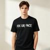 Gothic Hip Hop Letter Graphic Print Soft Cotton Blend Short Sleeve Tshirt Unisex Unisex Unisex Summer Streetwear Casual Tops