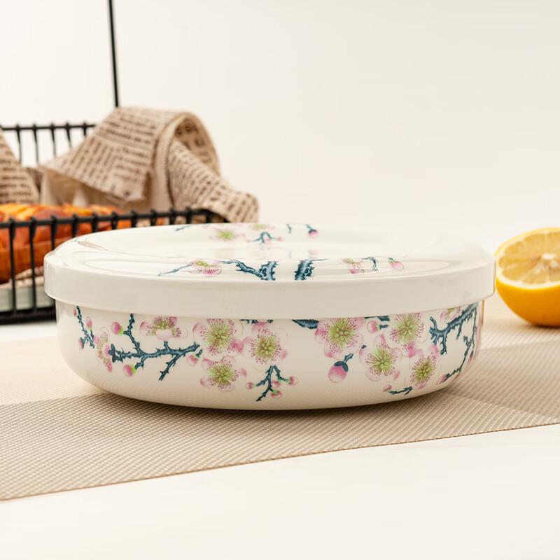 Фарфоровая глубокая суповая тарелка с крышкой 7 дюймов Ningzhao Tangshan