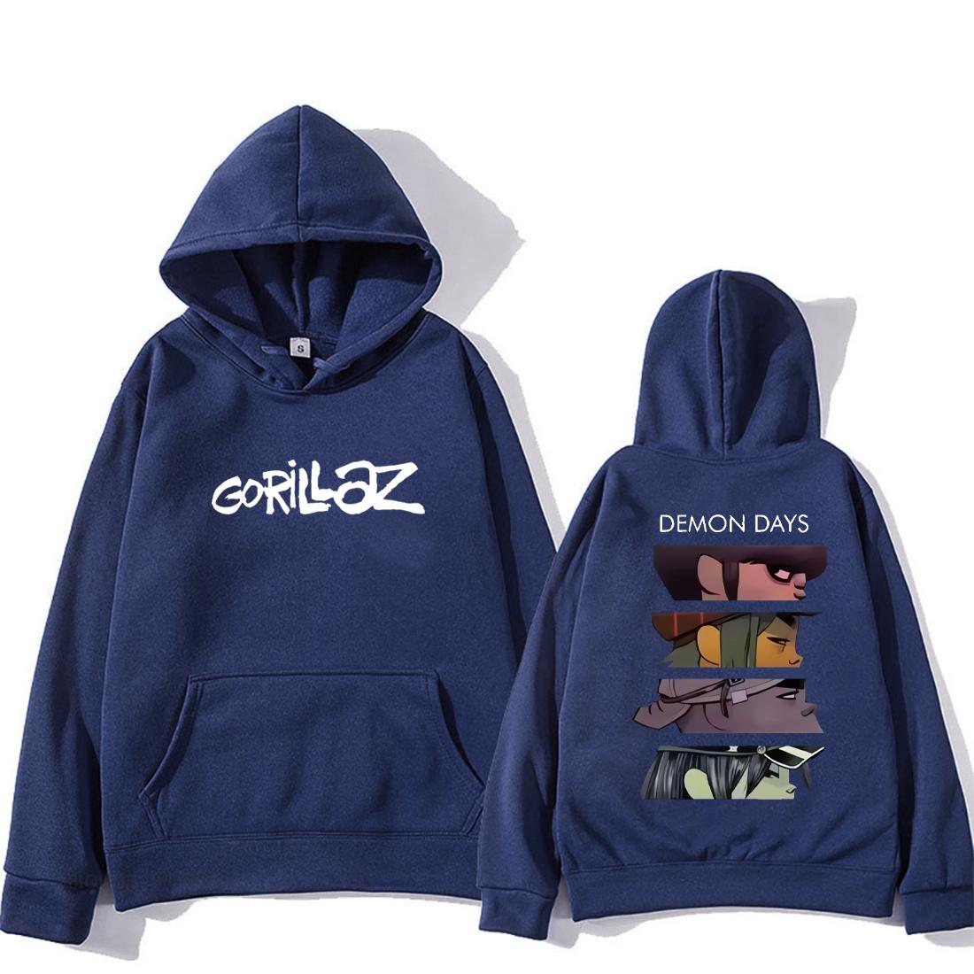

Rock Band Gorillaz Demon Days Eyes Hoodie Men Women s manga harajuku hip hop streetwear Long sleeve vintage Fleece Sweatshirts 3XL