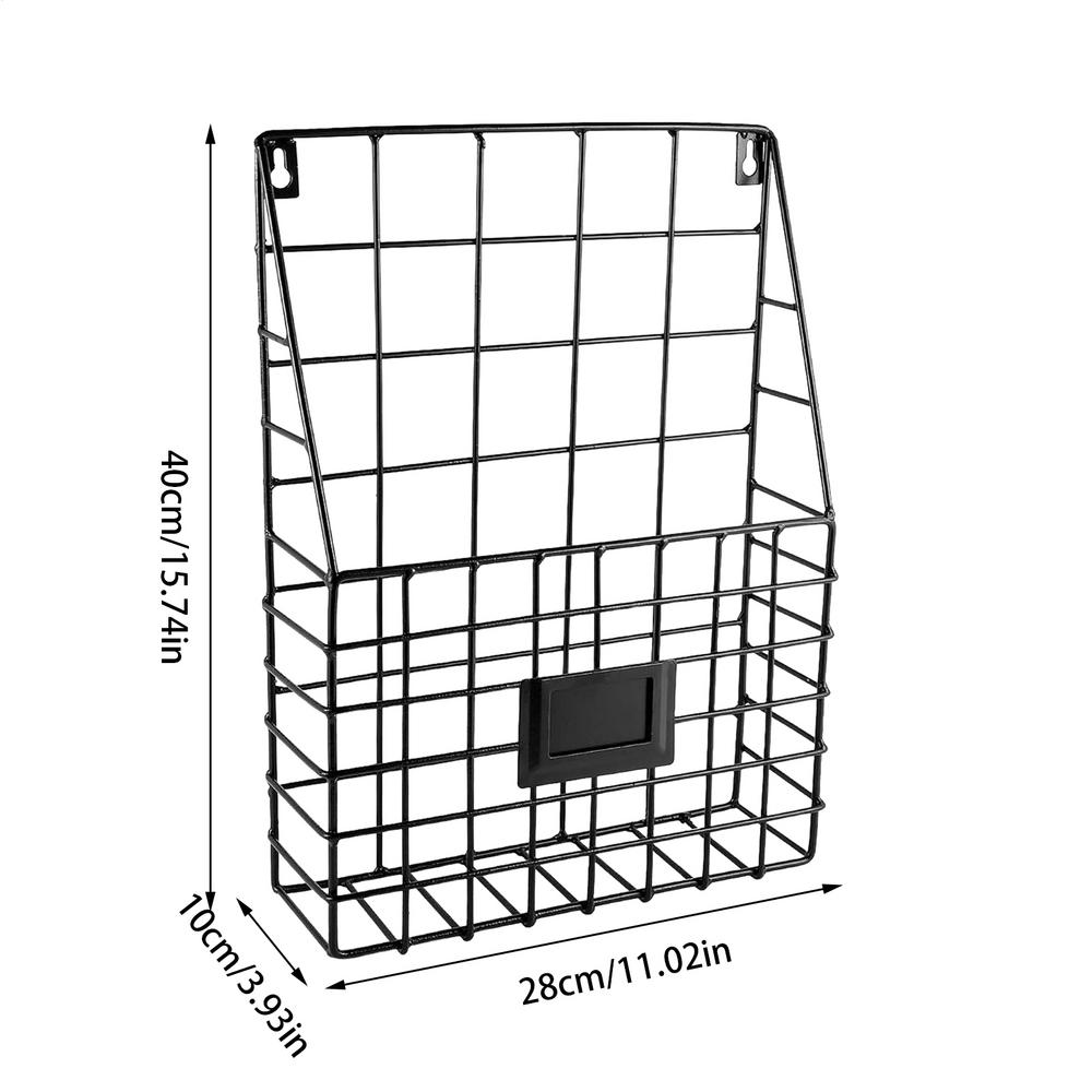 

Настенный держатель для файлов, настенный органайзер для бумаги, держатель для дисплея, металлическая полка-корзина для дисплея, современный декор для дома, офиса, прихожей
