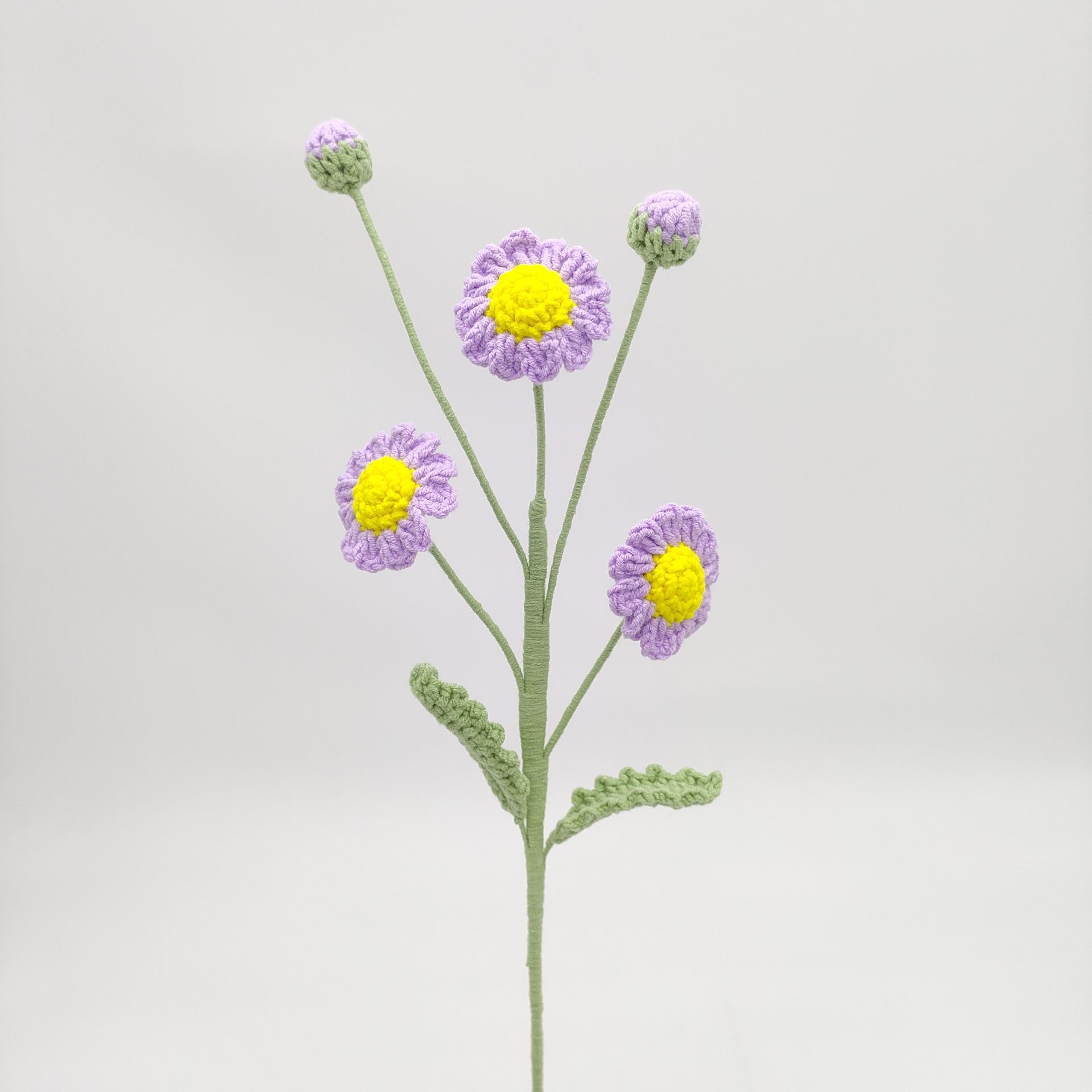 Букет из ромашек крючком Милые вязаные цветы Креативные искусственные цветы Ручное плетение Растение Стол Домашний декор