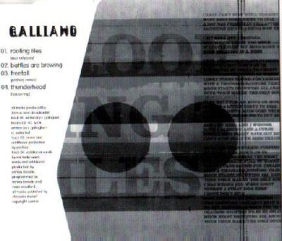CD GALLIANO - Roofing Tiles 731457844328 Talkin' Loud 1996 UK Dance & Electronica Used