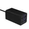 Universal charger 65W GaN 2xUSB-A 2xUSB-C fast charger black