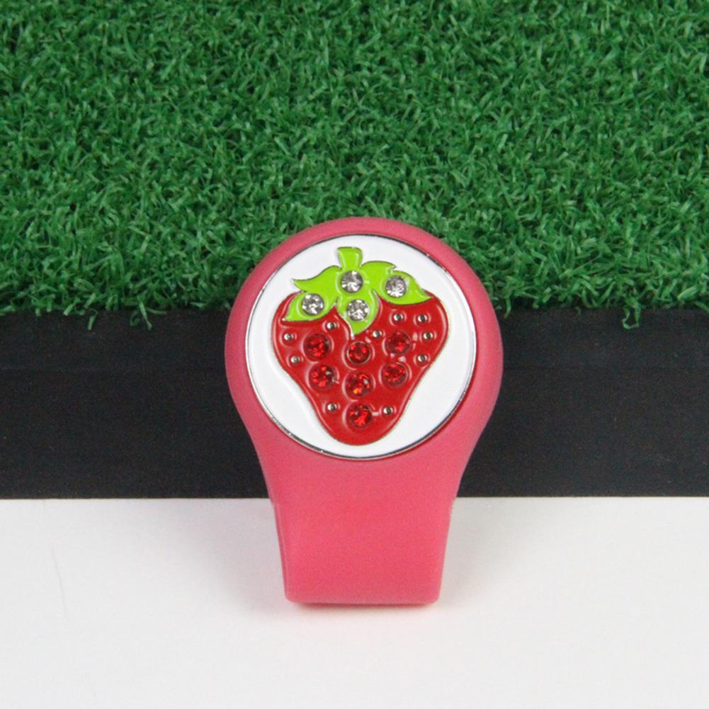 Golf Hat Clip Fruit Animal Plant Pattern Detachable Soft Lightweight Practical Silicone Golf Ball Marker