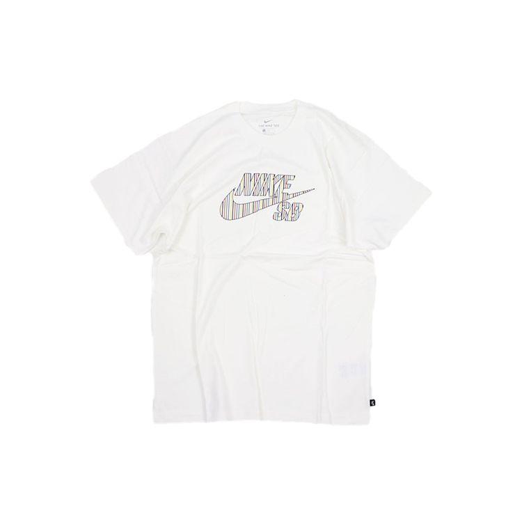 

Nike Спортивная футболка с коротким рукавом SB Skateboard Bold Logo, мужские топы, белые CW1463-100