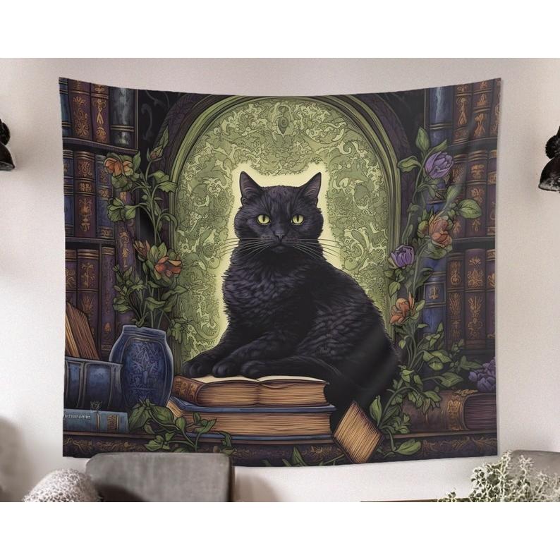 cat tapestry 75x100