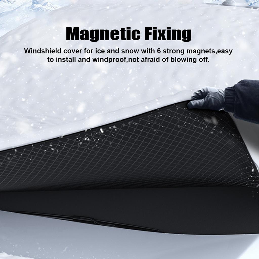 Cover for Ice and Snow, Magnetic Sun Shade, Windproof, Flame Retardant, for Car Window, Automobile, Weather