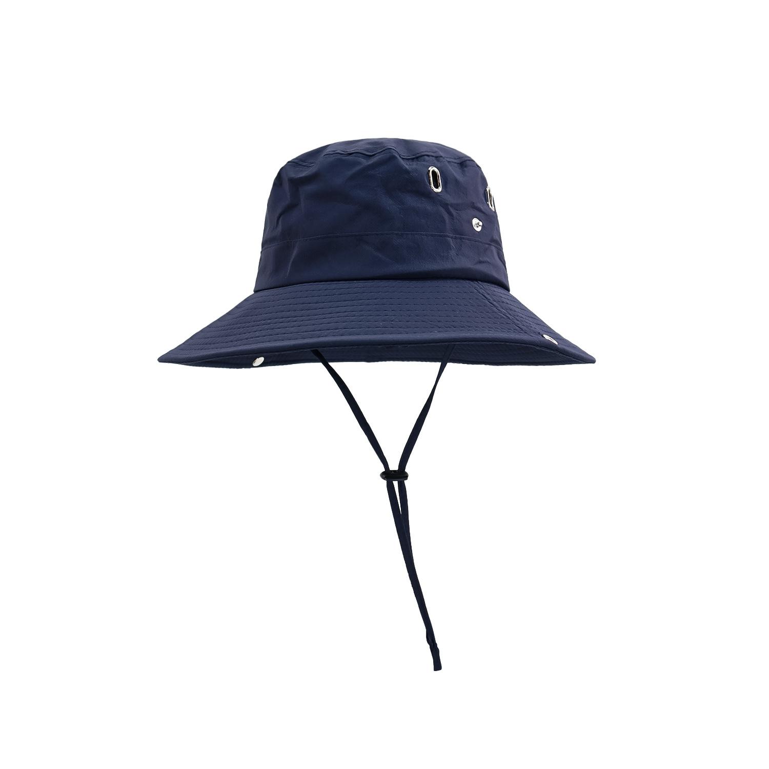 

Рыбацкая шляпа с завязками для мужчин и женщин, универсальная, дышащая, солнцезащитная, для активного отдыха, альпинизма, рыбалки, ковбойская шляпа бренда Tide темно-синий