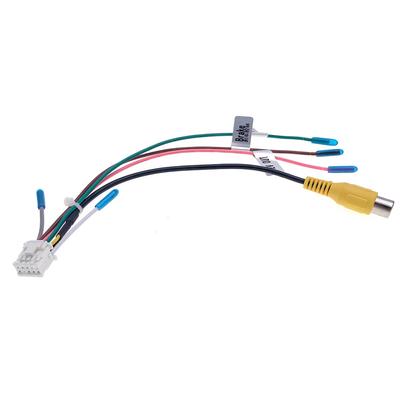 10 Pin Car RCA Rear View Camera Video Input Cable Adapter Wiring Connector