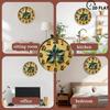 Eco-Friendly 25x25cm Wood Wall Clock Made from Sustainable Solid Wood Material