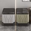 Portable Folding Toilet with Lid Reusable Trash Bin Foldable Odor Proof Box Emergency Toilet for Camping Travel Vehicle Carvan