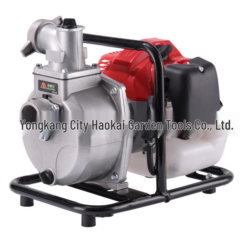 Dual Gasoline Engine Water Pump for Irrigation - High Flow, Self-Priming, Small, High Head