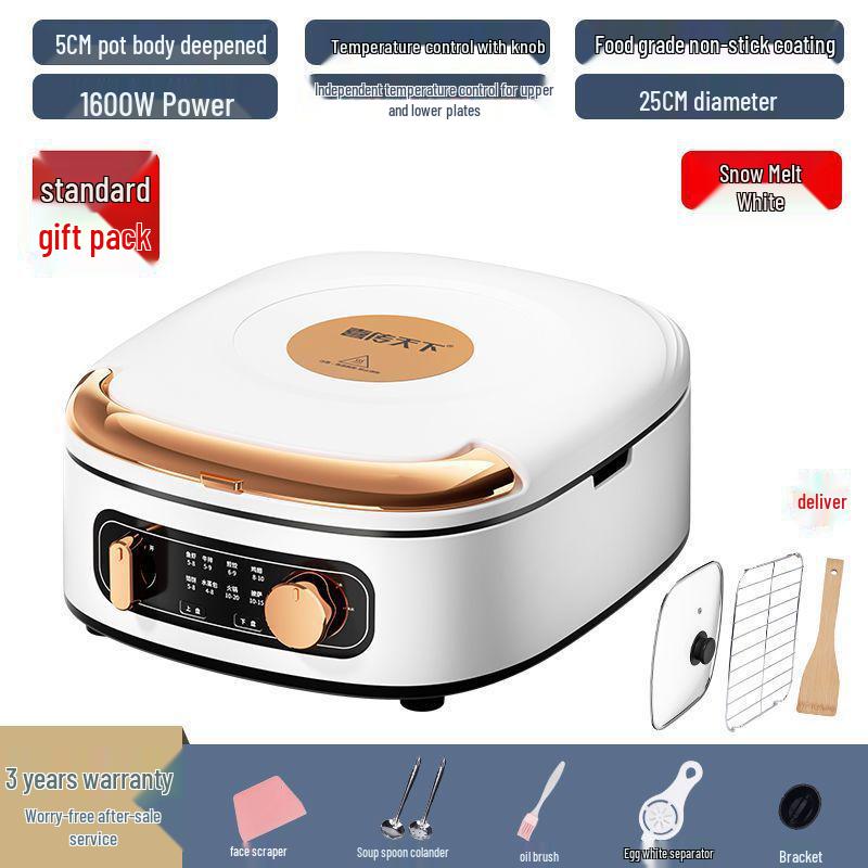 

Multi-Functional Double Plate Breakfast Sandwich Maker and Toaster Grill Standard Package