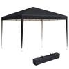 3 X 3M Garden Pop Up Gazebo Height Adjustable Marquee Party Tent Wedding Canopy with Carrying Bag, Black