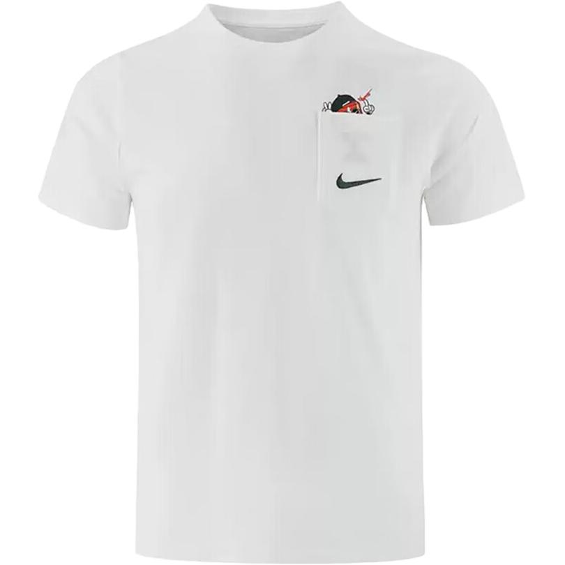 

Nike Футболка Спортивная Повседневная Модная Универсальная с Коротким Рукавом Детские топы HV5225100 S