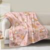 Cute Corgi Blanket Puppy Pattern Blanket Soft Flannel Blanket For Children Adult Gift Blanket