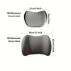 Car Seat Neck Pillow Adjustable Lumbar Support Headrest Waist Lumbar Cushion Car Seat Memory Foam Car Travel Interior Accessorie