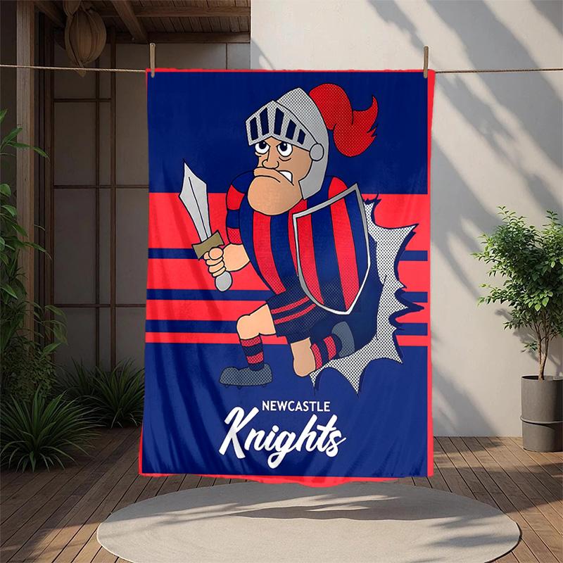 Knights Flannel Blanket Soft Warm All-Season Throw, Design for Camping, Car Travel, Hiking Sofa, Bed, Office Perfect Gift for Parties