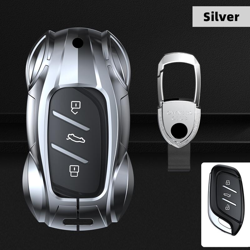 

Metal Car Remote Key Cover Case Holder Shell Protector Chain Keyring Fob For Mg New Zs Ev Mg4 Mulan Ehs Mg5 Mgi5 Mg6 Ezs