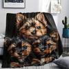 Dog Print Flannel Blanket, High quality Comfortable for All Seasons, Home Decor, Warmth and Comfort, Perfect for Christmas Gifts
