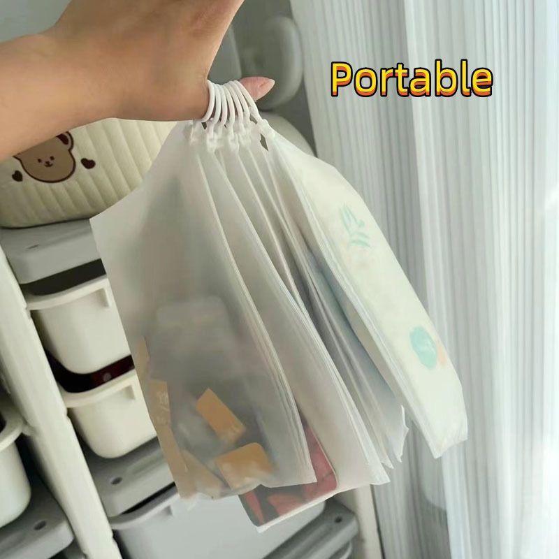 Pull-tab Frosted Waterproof Storage Bag - Simple, Practical, and Portable Organization Solution