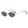 Cat Eye Small Frame Sunglasses Y2k Trendy Oval Metal Sun Glasses Women Punk Sunshade Shades Outdoor UV400 Protection Goggles